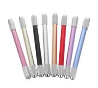 SUPVOX Lot de 8 Rallonges de Crayon Réglables Double Tête en Métal avec Poignée Ergonomique, Porte-crayons pour Dessin, Bureau et Fournitures Scolaires, Prolongateur de Crayon D’artiste