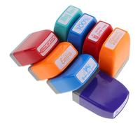 SUPVOX Lot de 8 Set de Tampons Enseignants Colorés pour Évaluation Scolaire en Espagnol, Tampons D'encouragement Multifonctions pour Cahiers, Fournitures Scolaires Sécurisées, Usage