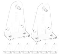 SUPVOX Lot de 8 Supports de Fixation pour Stores Horizontaux Crochets en Plastique Transparents 1 Pouce Clips Inférieurs pour Stores Aveugles Pièces de Rechange Pratiques pour Maintien