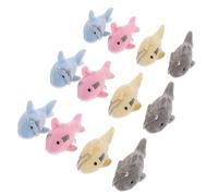 SUPVOX Lot de -clés Peluche Requin Miniatures, Pendentifs Animaux en Peluche Colorés Assortis, Breloques pour Paquet, à Dos et Porte-clés, Couleur Aléatoire Style Aléatoire