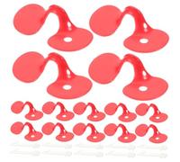 SUPVOX Lunettes Anti-picage pour Poules Œillères Rouges 100 Pièces Usage Ferme Prévention Combats Morsures Plastique Haute Résistance Couleur Aléatoire