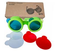 SUPVOX Lunettes Éducatives Garçon Fille avec Lentilles Rouge Jaune Bleu Lunettes Science Expérimentale Légères Sûres pour Jeu Éducatif Garçon Fille Dès Ans Couleur Couleur Aléatoire
