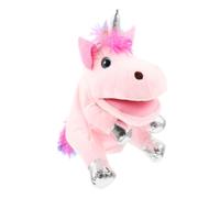 SUPVOX Main Licorne Peluche Interactive pour Garçon Fille Éducatif Animale pour Jeux de Rôle et Contes Dinteraction Parent Garçon Fille Rose