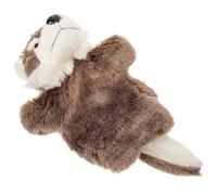 SUPVOX Main Loup Peluche Cartoon pour Garçon Fille Éducatif Interactif pour Conte et Jeu Parent Garçon Fille Gris