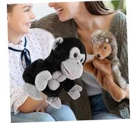 SUPVOX Main Singe Peluche Interactive pour Garçon Fille Éducatif Garçon Fille Améliore Motricité Fine Communication Et Jeu Parent