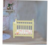 SUPVOX Maison de Poupée Mobilier pour Chambre Garçon Fille Couffin Décoratif pour Maison Miniature
