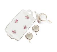 SUPVOX Maison de Poupée Service à Thé Décoratif Réaliste pour Filles Accessoire pour Jeu Imitation