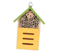 SUPVOX Maison en Bois Habitat Extérieur pour Abeilles Cabane Décorative Jardin Écologique Verte Nichoir en Bois Naturel Résistant pour Hôtel Insectes, Pollinisation Et Décoration Patio