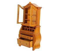 SUPVOX Maison Poupée Meuble Décoratif Réaliste Petite Bibliothèque Verticale pour Décoration Tiny House