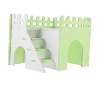 SUPVOX Maison pour Petit Rongeur Villa Colorée avec Rampe Refuge Sécurisé Et Confortable pour Hamster Rat Lapin Souris