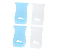 SUPVOX Manchons en Silicone pour Biberon 240Ml Antichoc Réutilisables 4 Pièces Housses de Bouteille Blanches Adaptées pour Alimentation Bébé