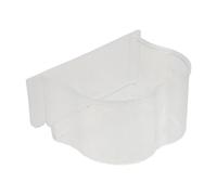 SUPVOX Mangeoire pour Cage à Oiseaux 8 Pièces Bol Alimentaire Transparent Grand Format Bol en Plastique Accessoire pour Perruches et Pigeons Adapté à L’Alimentation en Cage