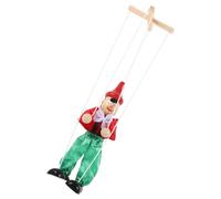 SUPVOX Marionnette à Fil Bois pour Spectacle et Jeu Créatif Marionnette Clown avec Cordes Artisanale pour Garçon Fille et Adultes Accessoire Théâtre et Collection Couleur Aléatoire