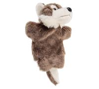 SUPVOX Marionnette Main Loup Peluche pour Garçon Fille Marionnette à Main Peluche Animale Douce Éducation Précoce et Interaction Parent-garçon Fille Accessoire de Conte pour École et