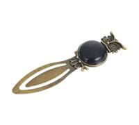 SUPVOX Marque-page Hibou en Alliage de Zinc Rétro Pierre Décorative, Marqueur de Page Métal Léger et Compact, Accessoire Lecture Décoratif pour Étudiants et Bureaux, Présent Original