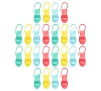 SUPVOX Marqueurs de Mailles pour Crochet en Plastique Multicolore, 40 Pièces Verrouillage Rapide, Accessoires de Couture pour Bricolage et Travaux D'habillement Style Aléatoire