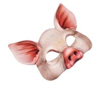 SUPVOX Masque Cochon Halloween Réaliste Demi-visage EVA pour Carnaval et Fête Déguisée Cosplay Animal