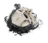 SUPVOX Masque de Crâne Intégral en Latex Réaliste pour Halloween Masque de Squelette Effrayant pour Cosplay et Escape Game Taille Unique Ajustable Accessoire de Fête Terrifiant