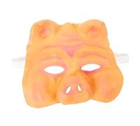 SUPVOX Masque de Fête Latex et Masque de Cochon Réaliste Demi Visage pour Femmes Accessoire de Déguisement Halloween Confortable et Réutilisable