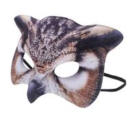 SUPVOX Masque de Hibou en Eva Marron Bande Élastique, Masque Demi-visage Réutilisable pour Halloween, Bal Masqué et Fête Costumée, Accessoire de Déguisement Animal pour Hommes et Femmes