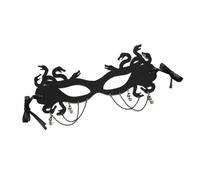 SUPVOX Masque de Sorcière Medusa pour Femme, Cosplay Halloween, Masque Demi-visage Plastique Léger, Accessoire de Fête Carnaval et Bal Masqué, 1 Pièce