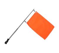 SUPVOX Mât Drapeau de Golf Cart Télescopique Argenté en Acier Inoxydable | Hauteur Réglable, Pointe Effilée, Montage Simple, Tissu Imperméable, Usage Extérieur pour Scooter et Bateau