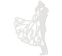 SUPVOX Matrice De Découpe Métallique Pour Mariage Diy Bricolage Décoration Fête Pochoir Acier Carboné 8X8 Pouces Pour Scrapbooking Cartes Invitations