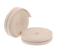 SUPVOX Mèche Plate en Coton 100% Pur pour Lampe à Pétrole, Largeur 1,2 Cm, Lot de 2 Mèches pour Lanternes à Kérosène, Remplacement Polyvalent pour Lampe à Huile, Camping et Éclairage