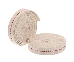 SUPVOX Mèche Plate en Coton 100% Pur pour Lampe à Pétrole, Largeur 1,2 Cm, Lot de 2 Mèches pour Lanternes à Kérosène, Remplacement Polyvalent pour Lampe à Huile, Camping et Éclairage