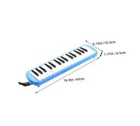 SUPVOX Melodica Clés pour Débutants Instrument à Vent Compact et Design Bleu et Blanc Portable pour Musique et Performance