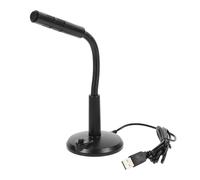 SUPVOX Microphone USB de Bureau Réglable en Alliage D'aluminium pour Chat | Pied Stable Inclus, Angle Ajustable, Usage Live Streaming et Voix Jeu, Finition Noire Moderne Simple