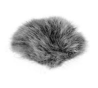 SUPVOX Microphone Windscreen Cover Fourrure Synthétique Souple Anti-vent et Anti-bruit Protecteur pour Microphone de Chant Ktv et Enregistrement Extérieur Facile à Installer Noir et