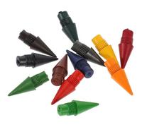 SUPVOX Mines de Crayon Couleur Éternelles 48 Pièces, Pointes de Rechange en Graphite sans Taille, 12 Couleurs pour Crayon à Mine en Bois, Recharge Pratique pour Bureau et École