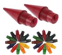 SUPVOX Mines de Crayon Couleur Rechargeables 48 Pièces, Pointes Remplaçables en Graphite Solide, 12 Couleurs Assorties, Accessoire pour Bureau et École, Recharges sans Taille pour