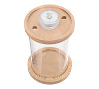 SUPVOX Mini Aquarium de Bureau en Verre Transparent avec Éclairage LED Multicolore, Terrarium Lumineux Compact pour Poissons Betta et Petits Poissons Tropicaux, Kit Aquarium Portable