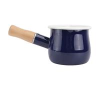 SUPVOX Mini Casserole Émaillée Rouge 10 Cm Poignée Isolante pour Cuisson Porridge et Beurre, Pot à Lait Antiadhésif pour Bébé Couleur Aléatoire