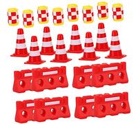 SUPVOX Mini Cônes de Signalisation Éducatifs 36Pcs pour Garçon et Filles Jouet de Circulation Créatif Accessoires Amusants pour Les Règles de Route d'anniversaire