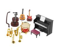 SUPVOX Mini Instrument De Musique Modèle Violon Guitare Miniature Maison De Poupée Mini Accessoire De Salle De Musique Piano Miniature Maison De Poupée Instruments De Musique Décorations