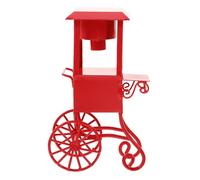 SUPVOX Mini Machine à Pop-Corn Vintage et Sucette de Simulation, Chariot de Collations Compact, Plastique, Chauffage Rapide, Décor Maison de Poupée, Accessoire Photo pour Home Cinéma,