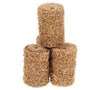 SUPVOX Mini Meules de Foin Décoratives 4 Pièces Modèle Miniature Cylindrique 2X2X3 CM en Bois Corde Accessoires pour Maison de Poupée Décoration de Micro-Scènes et Centres de Table