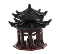 SUPVOX Mini Pagode Statue Fée Jardin Accessoires Miniature Hexagone Pavillon Figurine pour Chinois Bonsaï Micro Paysage Asiatique Zen Jardin Aquarium Maison De Poupée Décoration