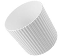 SUPVOX Mini Poubelle sans Couvercle en Plastique Blanc, Petite Corbeille à Papier de Bureau Compacte, Conteneur à Déchets de Table Cuisine, Salon et Chambre, 1 Pièce