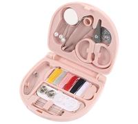 SUPVOX Mini Trousse de Couture Portable en Plastique Compartiments Boîte de Rangement pour Fil Aiguilles et Épingles Kit de Couture de Voyage Pratique pour Loisirs Créatifs et