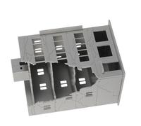 SUPVOX Modèle Architectural 1:144 Bâtiment D'habitation Endommagé en Plastique pour Dioramas, Décoration Réaliste de Ruines Assemblage Facile pour Amateurs et Collectionneurs