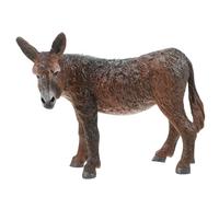 SUPVOX Modèle D'âne Réaliste Debout en Plastique Solide, Figurine Animalier Pédagogique Petit Format, Âne Décoratif pour Collection et Apprentissage Intérieur Extérieur, Ornement D'âne