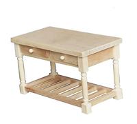 SUPVOX ModèLe De Bureau Miniature en Bois 1:12 avec Tiroir Mobilier Miniature pour Maison De PoupéE DéCoration Mini Meuble pour ScèNe De Dollhouse Et Ornement De Bureau