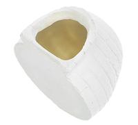 SUPVOX Modèle D'igloo Simulé Figurine Iglous De Glace Les Enfants Jouent à Igloo Petit Monde Décorations D'igloos pour Les Enfants Modèles De Mini Glacières Forme PVC Blanche Résine