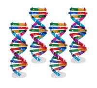 SUPVOX Modèle Pédagogique Adn en Double Hélice 4pcs en Abs pour Assemblage DIY Connaissances Biologiques Complètes, pour Activités Familiales Classe
