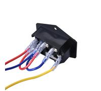 SUPVOX Module de Prise de Courant à Bascule 15a 110/220v avec Fusible pour Imprimante 3d, Plastique et Métal, Câble D'alimentation 20cm 16awg, Sécurité et Conductivité Électrique