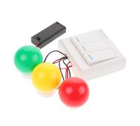 SUPVOX Montessori Busy Board Sensoriel avec Lumières Colorées Rouge Vert Jaune Educatif DIY pour Motricité Fine et Reconnaissance des Couleurs Jeu Dassemblage pour Garçon Fille